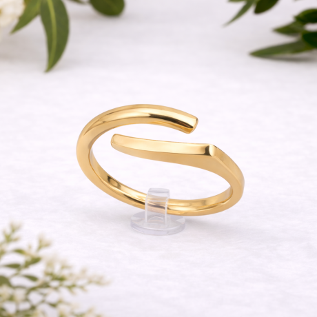 Ring twee delen hoekig en rond