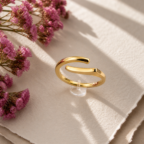 Ring twee delen hoekig en rond
