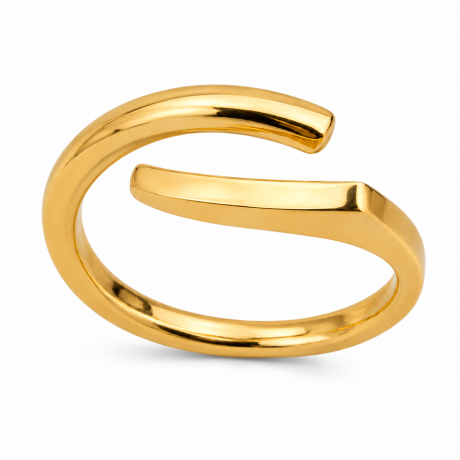 Ring twee delen hoekig en rond