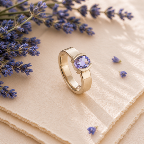 Ring met ioliet
