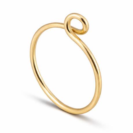 Oneindige eenvoud lusring goud