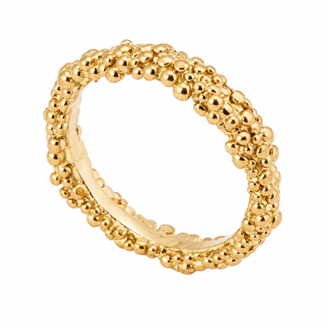Bolletjes ring smal