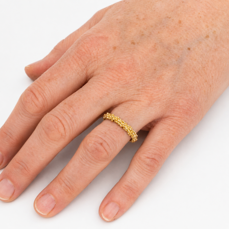 Bolletjes ring smal