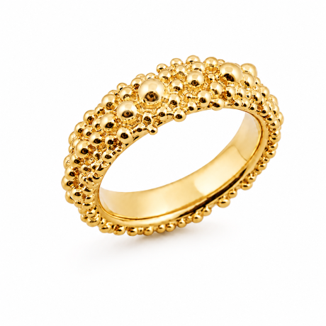 Bolletjes ring middel