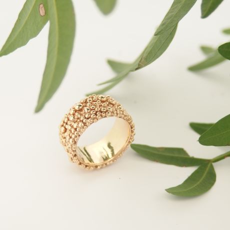 Bolletjes ring breed