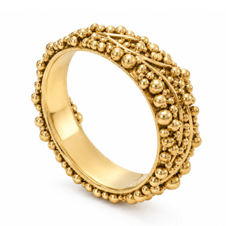  Bolletjes ring met lijnen.