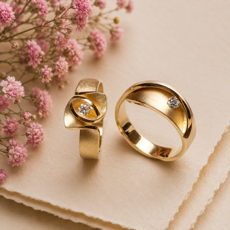 Iris en Magnolia ring