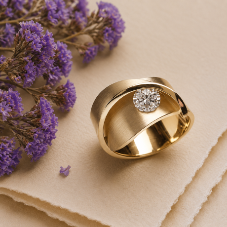 Iris en Magnolia ring