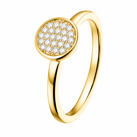  Aanschuifring met diamant pavé gezet