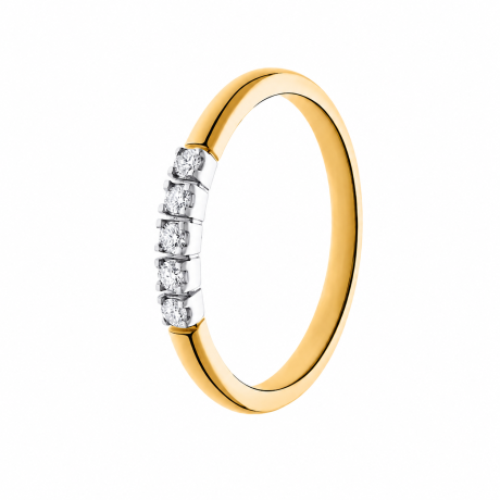  Alliance ring met 5 zettingen