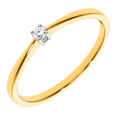  Solitair ring 4 poot chaton