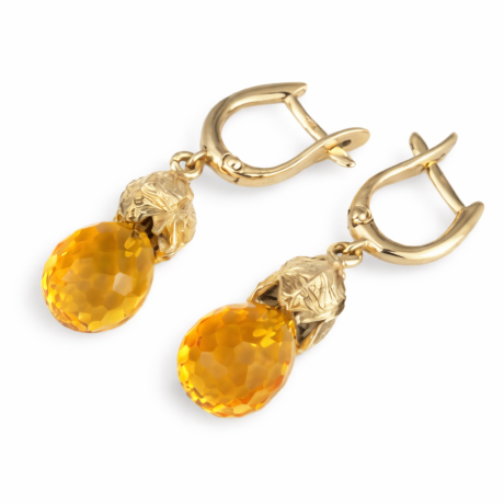  Oorsieraden koningskaars met citrien drops