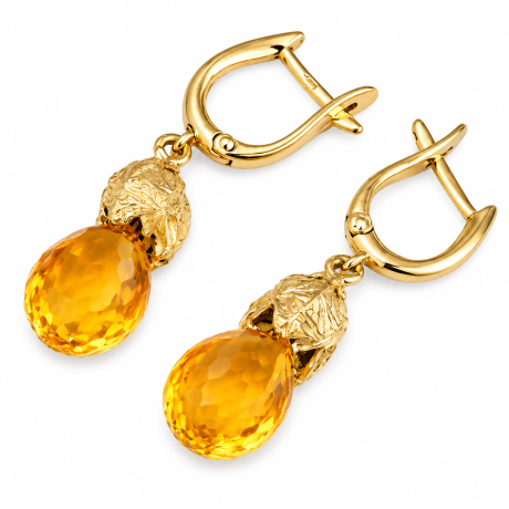  Oorsieraden koningskaars met citrien drops