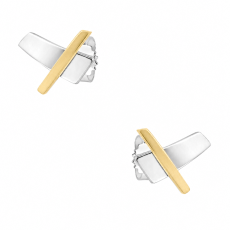  Oorstekers v vorm met goud