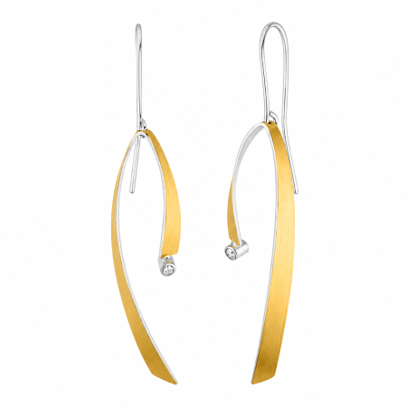  Oorhangers met diamant