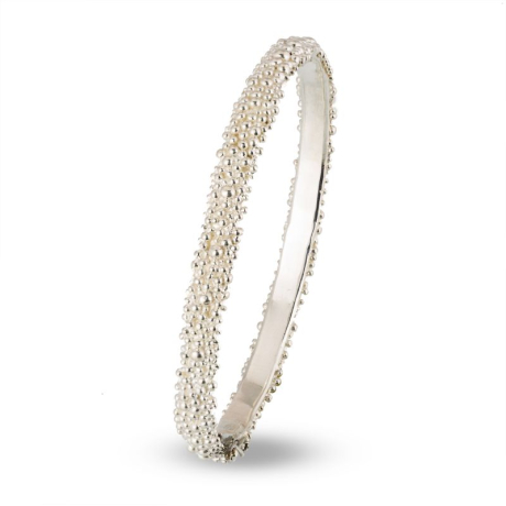 Bolletjes armband breed