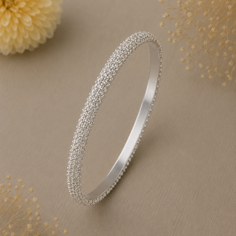 Bolletjes armband breed