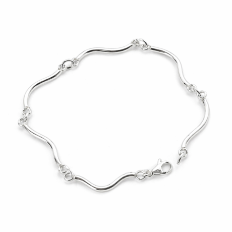  Armband golvend draad