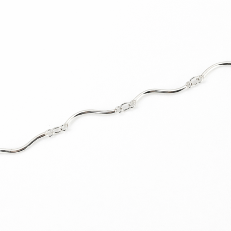 Armband golvend draad