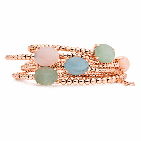 Bron armband reflex met ovale steen