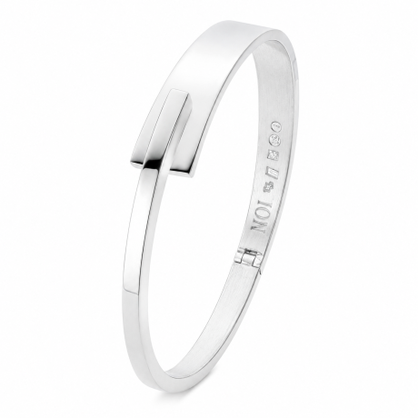  Smeedarmband plat staand overlappend