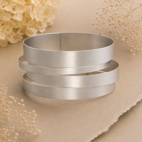 Armband Stripes zilver