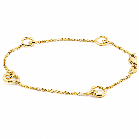  Schakel armband dubbele ogen