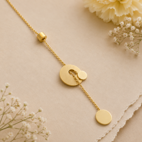 Plaatjes collier verschuifbaar