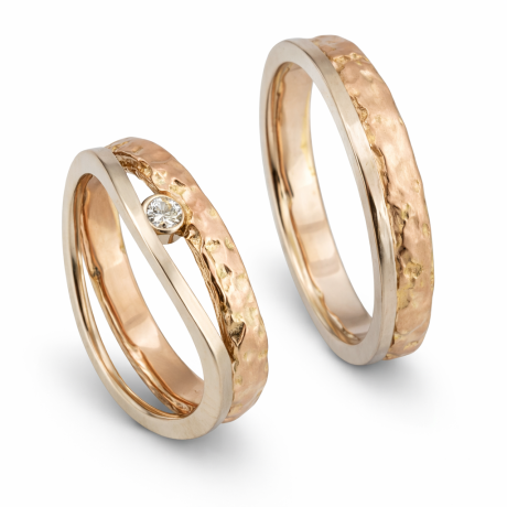 Trouwringen vuurring golvend