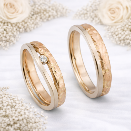 Trouwringen vuurring golvend