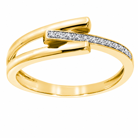  Geelgouden ring 3 poot