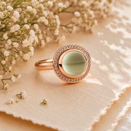 Bron ring Sushi met diamant rondom gezet