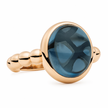  Bron pink ring Sushi met londen blue topaas