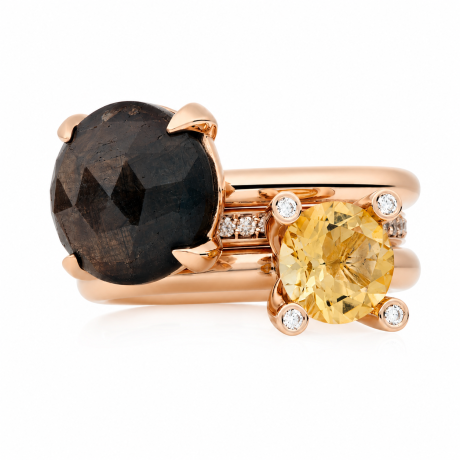  Bron Nightcap serie citrien en bruine saffier