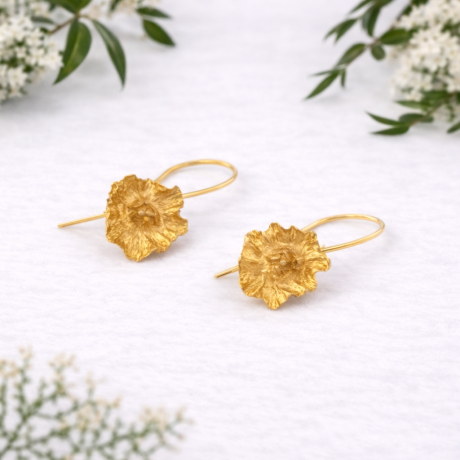 Geelgouden oorhaakjes Christusdoorn