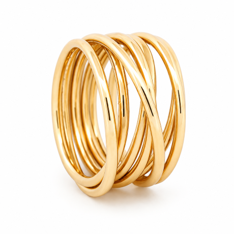  Geelgouden wikkeldraadring