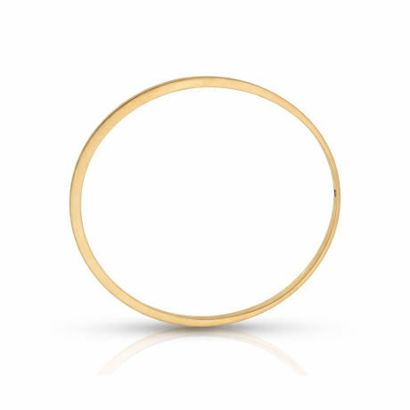  Geelgouden rinkel armband vlak-staand