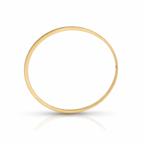  Geelgouden rinkel armband vlak-staand