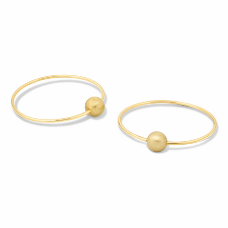 Oorringen geelgoud groot met bolletje