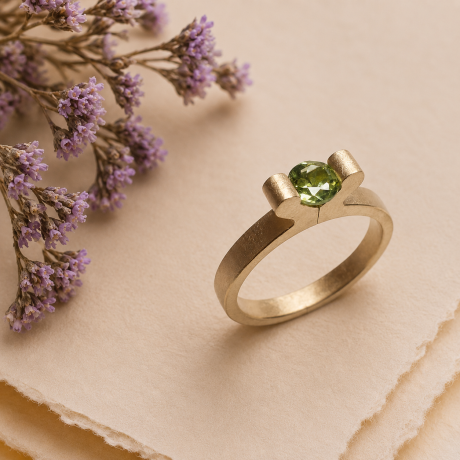 Cardillac ring Saturnus met toermalijn