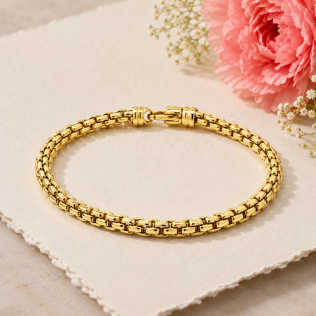 Geelgouden armband bol Venetiaans