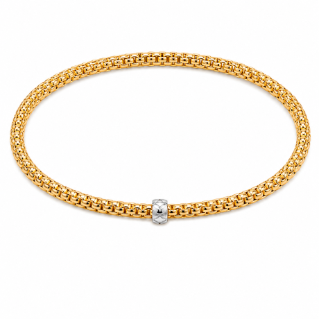  Geelgouden flex armband 2.8mm