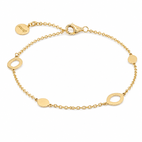  Geelgouden armband met navetvormen