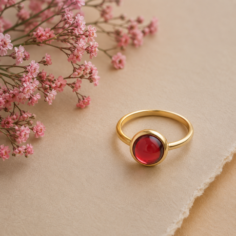 Italo Bottene ring met granaat