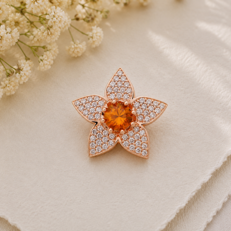 Bron Poppy broche