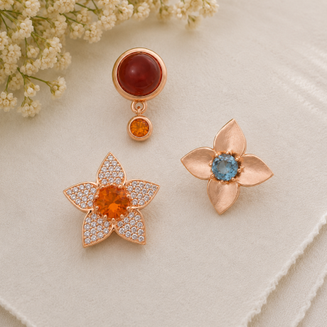 Bron Poppy broche