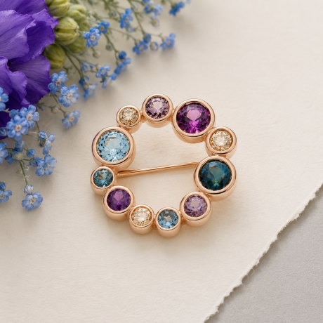 Bron confetti broche