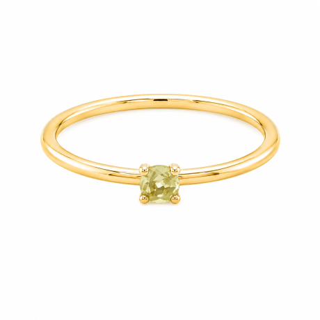  geelgouden ring met peridot