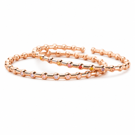 Bron Reflex armband met saffier mix