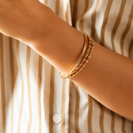 Bron Reflex armband met saffier mix
